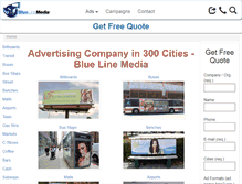 Tablet Screenshot of bluelinemedia.com